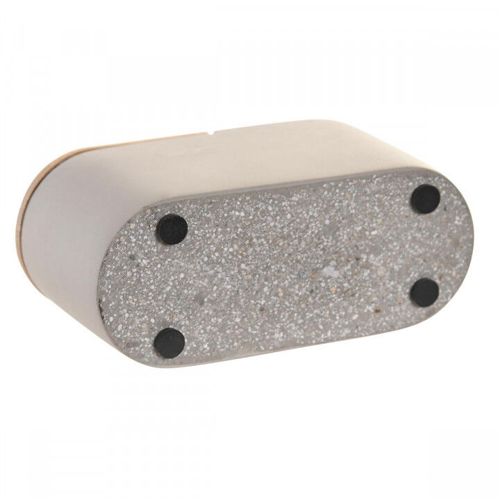 Glas DKD Home Decor Grijs Natuurlijk Bamboe Cement 11 X 4,5 X 6 CM