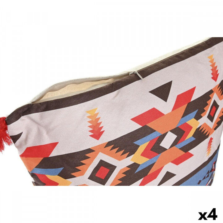 Kissen DKD Home Decor Polyester Bunt Ikat (45 x 10 x 45 cm) (4 Stück)