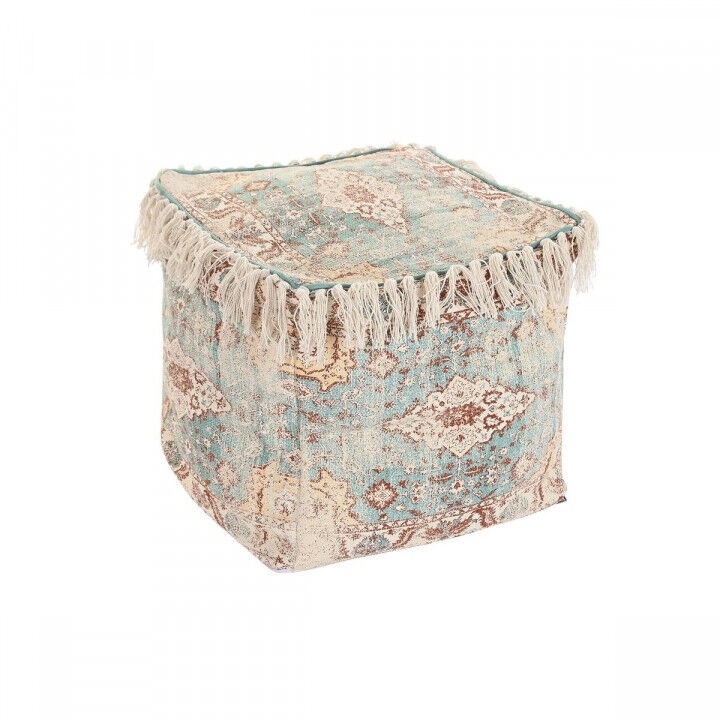 Cuscino DKD Home Decor Da terreno Marrone Verde Frange Arabo 40 x 40 x 40 cm