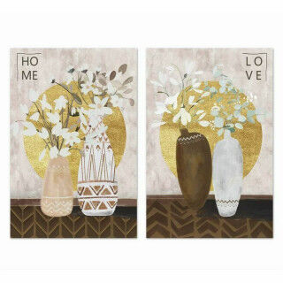 Tela DKD Home Decor Pino Tela 40 x 1,8 x 50 cm