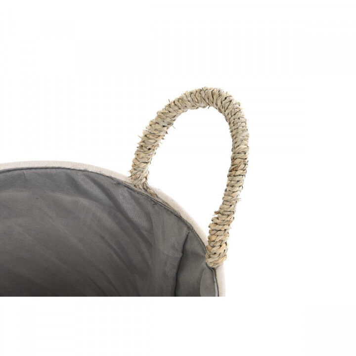 Set di Cestini DKD Home Decor Fibra naturale Pompon 40 x 40 x 35 cm 41 x 37 x 36 cm