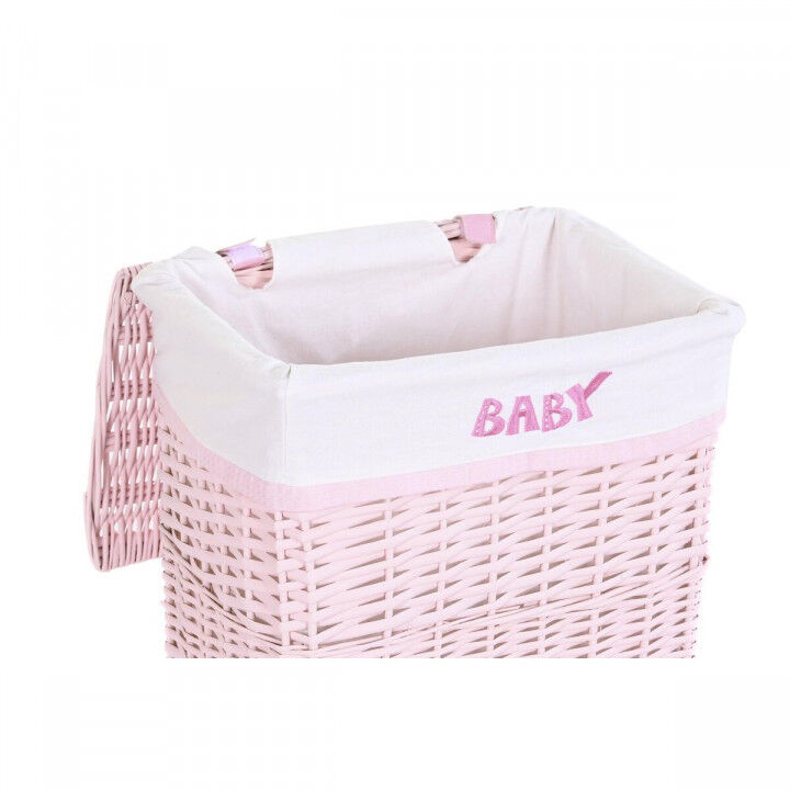 Panier à linge DKD Home Decor Rose osier Enfant 44 x 34 x 56 cm 5 Pièces