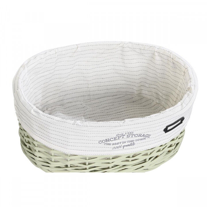 Set of Baskets DKD Home Decor Green wicker 51 x 37 x 56 cm 5 Pieces