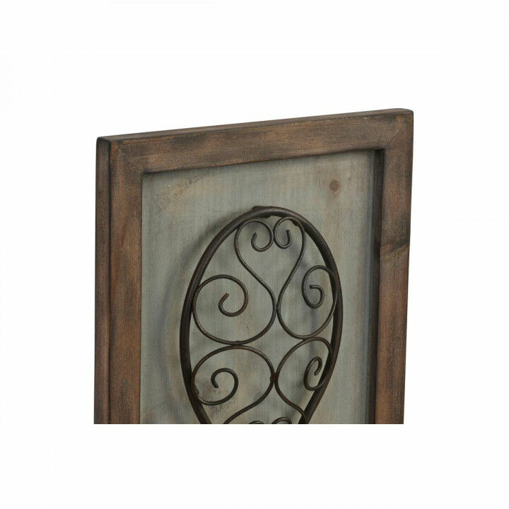 Statua Decorativa DKD Home Decor Finitura invecchiata Metallo Legno Posate (24 x 5 x 99 cm) (2 Unità)