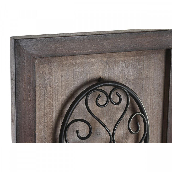 Figurine Décorative DKD Home Decor Finition vieillie Métal Bois Couverts (24 x 5 x 99 cm) (2 Unités)