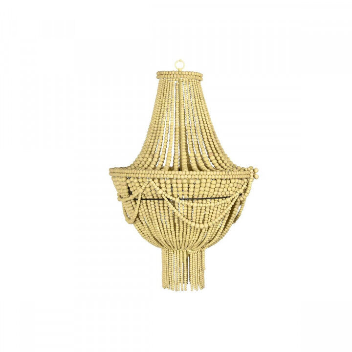 Plafondlamp DKD Home Decor Geel Bruin Metaal Hout MDF 40 W 50 x 50 x 73 cm