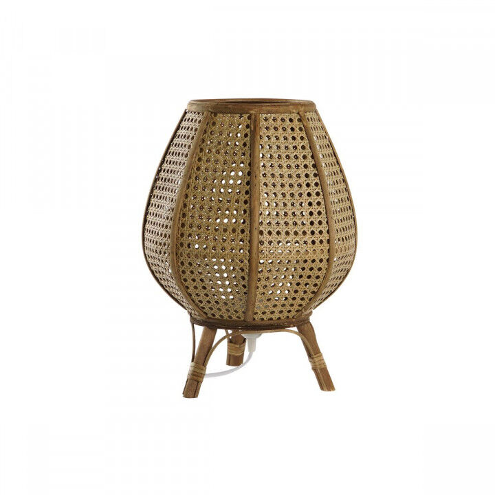 Lámpara de mesa DKD Home Decor Marrón Ratán 50 W (29 x 29 x 40 cm)