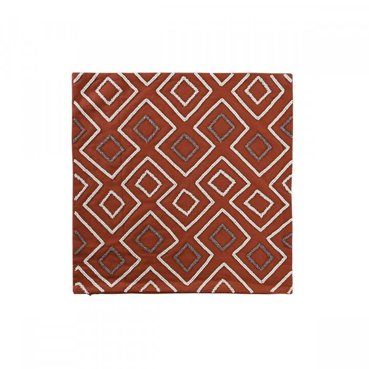 Kussenhoes DKD Home Decor Terra cotta Geometrisch 50 x 1 x 50 cm