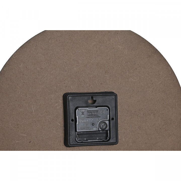 Wanduhr DKD Home Decor Bunt Blomster Holz MDF (34 x 4 x 34 cm) (3 Stück)