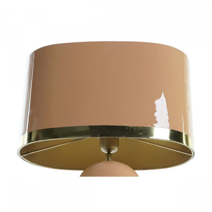 Bureaulamp DKD Home Decor Roze Gouden Metaal Ijzer 50 W (37 x 21 x 52 cm)
