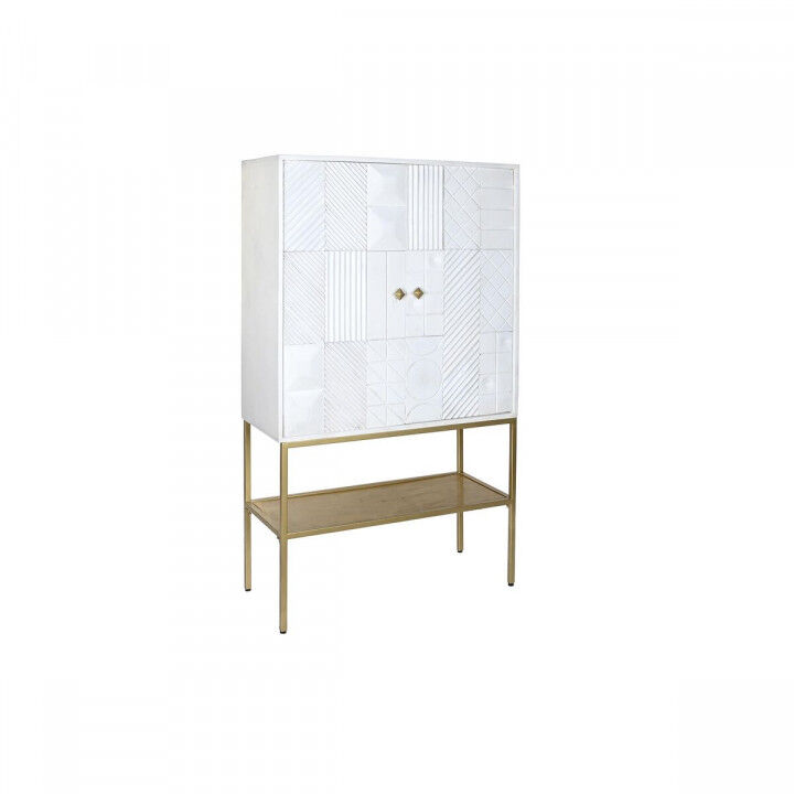 Anrichte DKD Home Decor Weiß Gold Metall Mango-Holz 91 x 44 x 152 cm