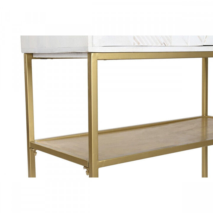 Dressoir DKD Home Decor Wit Gouden Metaal Mangohout 91 x 44 x 152 cm