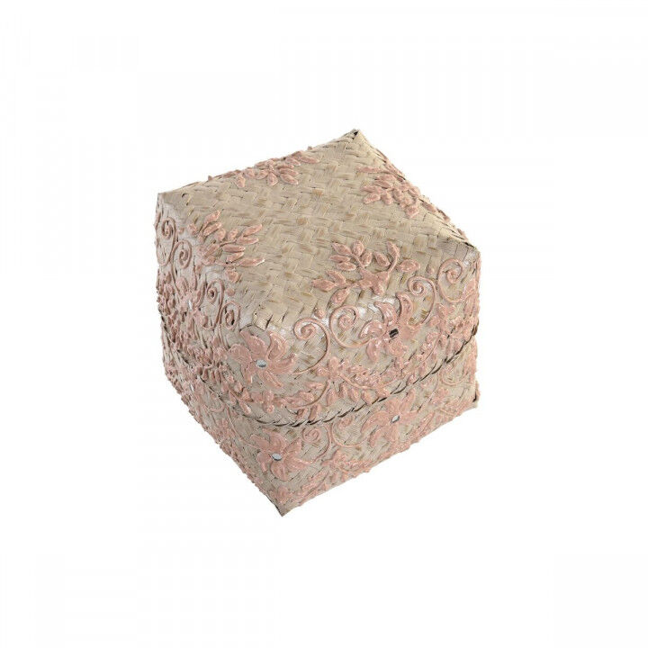 Set de boîtes décoratives DKD Home Decor Multicouleur Bambou Boho (3 Pièces)