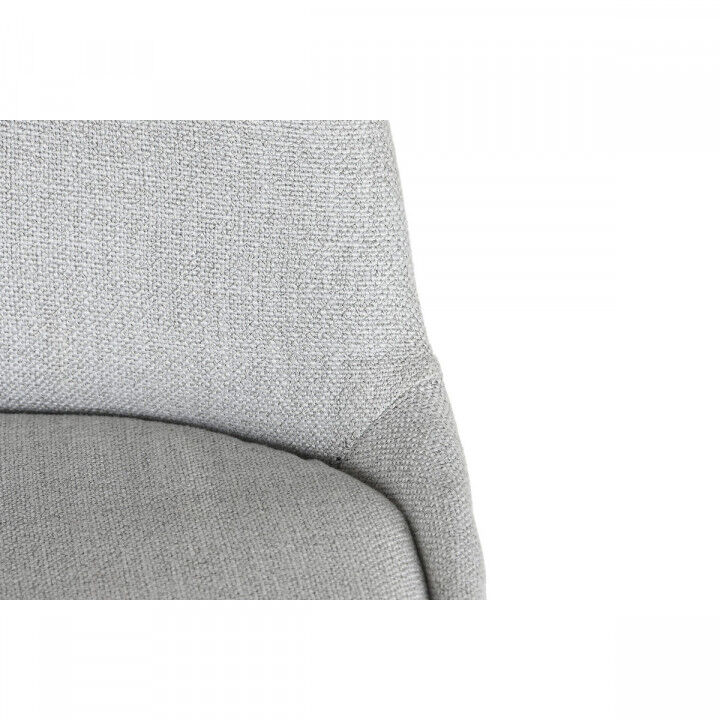 Dining Chair DKD Home Decor Polyester Light grey Oak (48 x 44 x 84 cm)