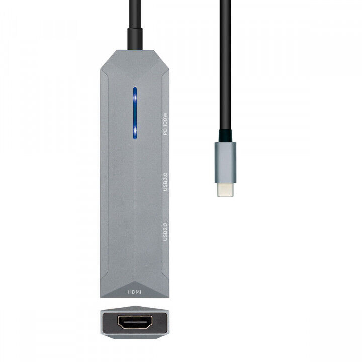 Hub USB Aisens ASUC-4P002-GR