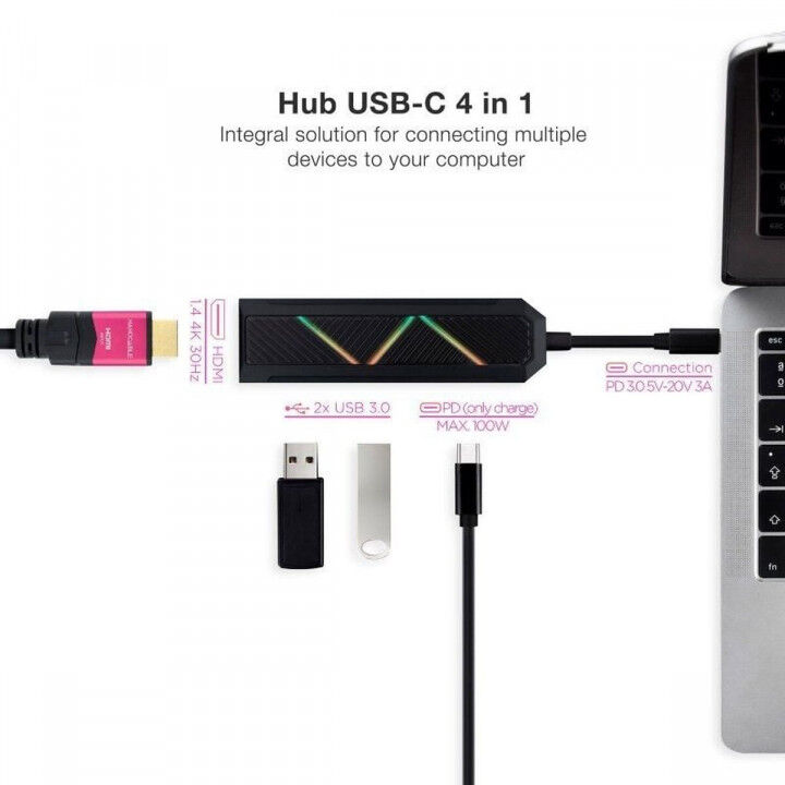 Hub USB NANOCABLE 10.16.0401