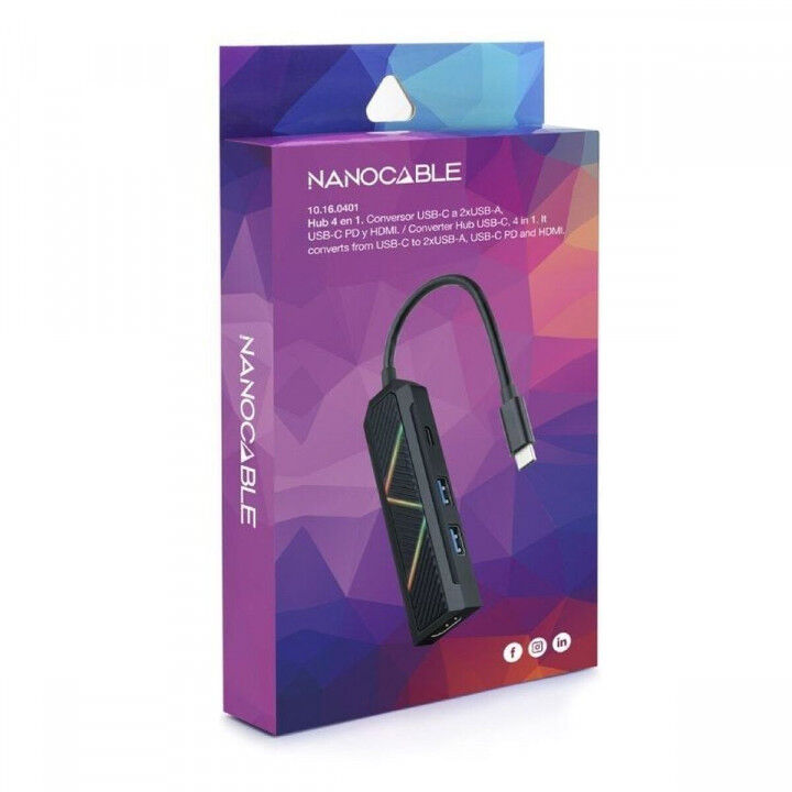 USB Hub NANOCABLE 10.16.0401