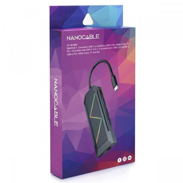 USB Hub NANOCABLE 10.16.0801