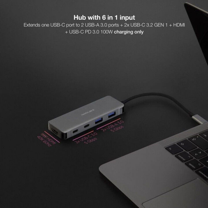 USB Hub NANOCABLE 10.16.1006