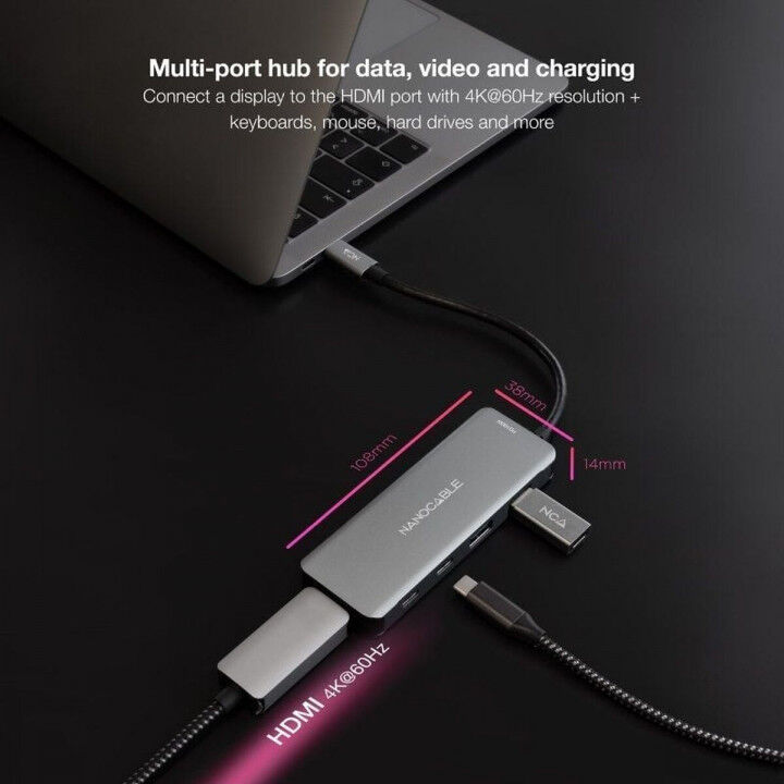 USB Hub NANOCABLE 10.16.1006