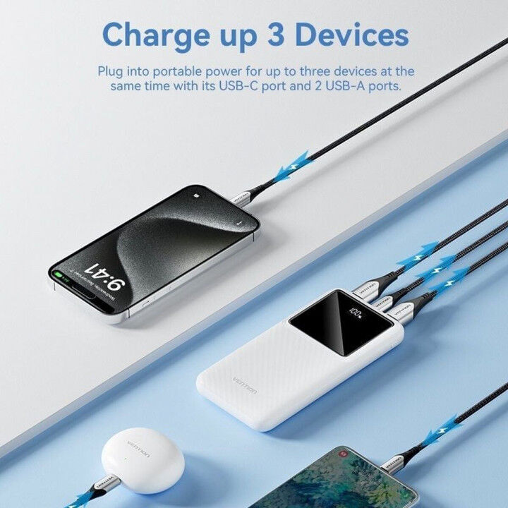 Powerbank Vention FHKB0 Noir