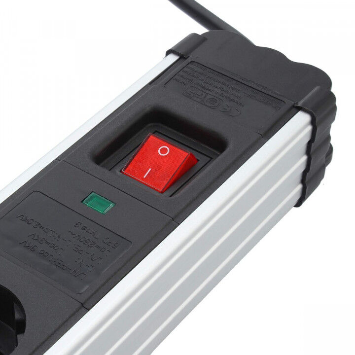 Power Socket - 6 Sockets with Switch TM Electron TMUAD406