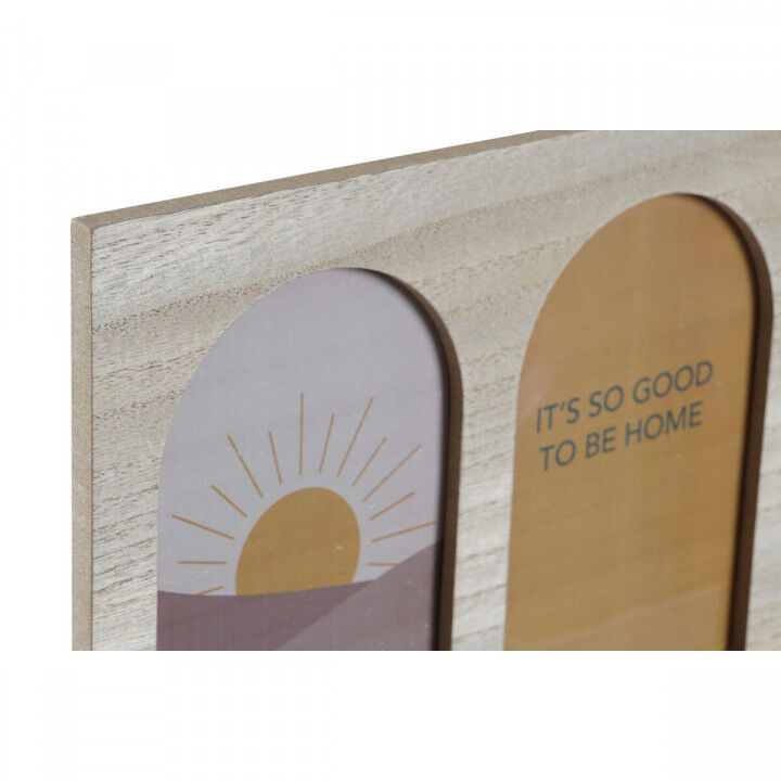 Kapstok DKD Home Decor 56 x 5 x 23,5 cm Natuurlijk Multicolour Hout MDF Boho