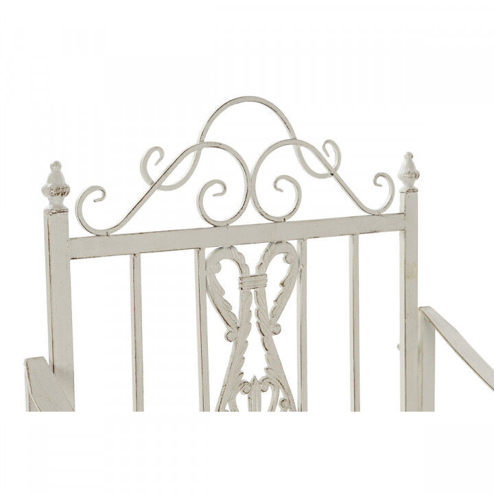 Rocking Chair DKD Home Decor Metal Aluminium White (63 x 89 x 92 cm)