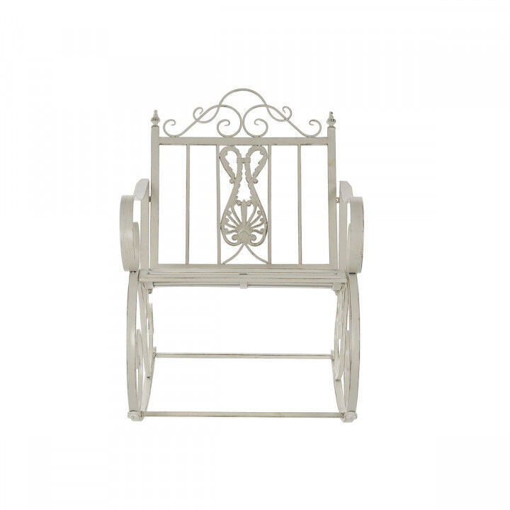 Sedia a Dondolo DKD Home Decor Metallo Alluminio Bianco (63 x 89 x 92 cm)