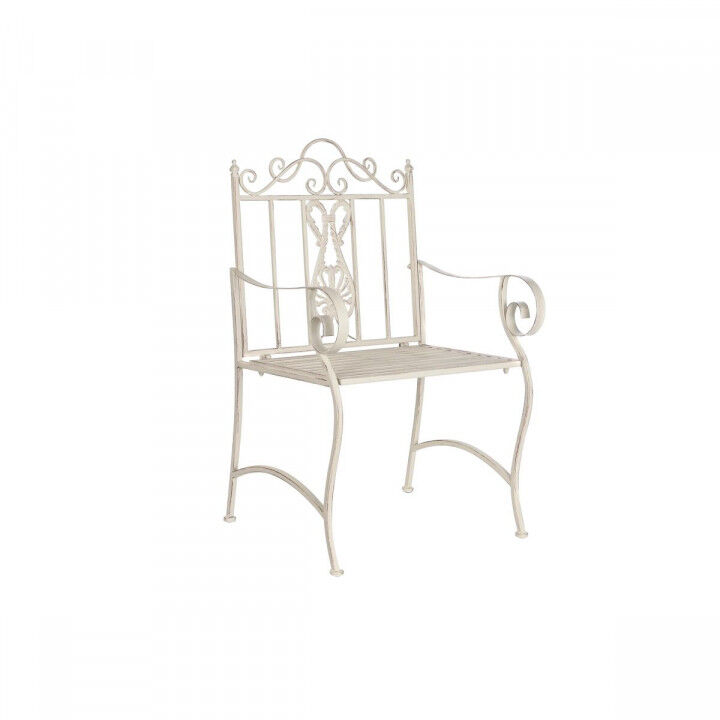 Garden chair DKD Home Decor White Metal 63,5 x 52 x 98 cm