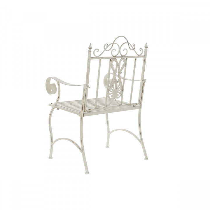 Garden chair DKD Home Decor White Metal 63,5 x 52 x 98 cm