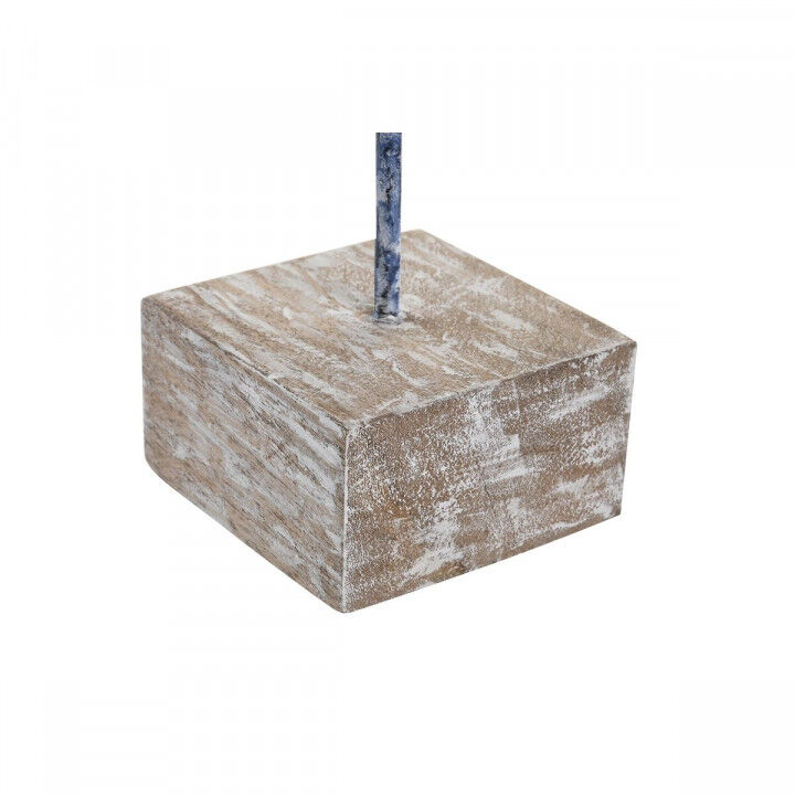 Deko-Figur DKD Home Decor Blau Harz Mango-Holz (37 x 11 x 39 cm)