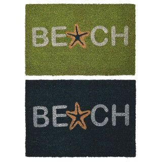 Doormat DKD Home Decor Blue Turquoise Rubber (60 x 40 x 1,5 cm) (2 Units)