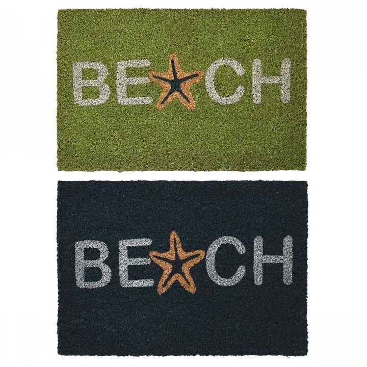 Doormat DKD Home Decor Blue Turquoise Rubber (60 x 40 x 1,5 cm) (2 Units)