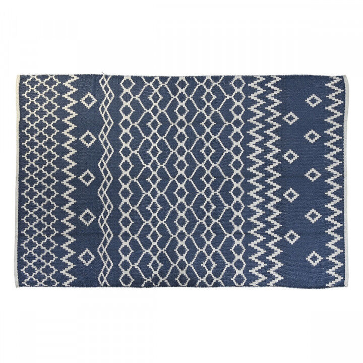 Tapijt DKD Home Decor Blauw Wit Arabisch (120 x 180 x 1 cm)
