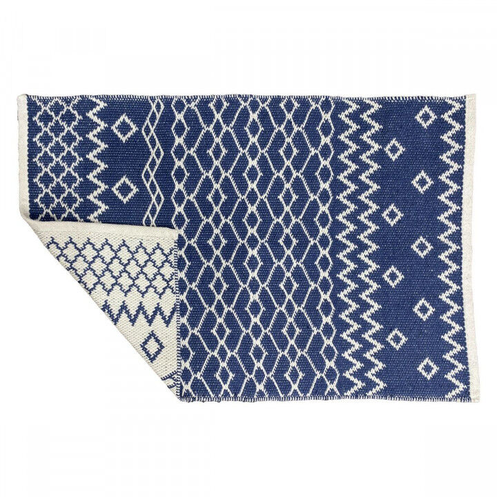 Tapijt DKD Home Decor Blauw Wit Arabisch (120 x 180 x 1 cm)