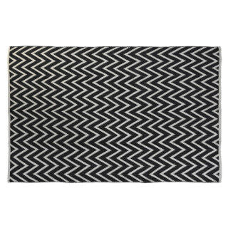 Tapijt DKD Home Decor Zig-zag Tweekleurig Stads (120 x 180 x 1 cm)