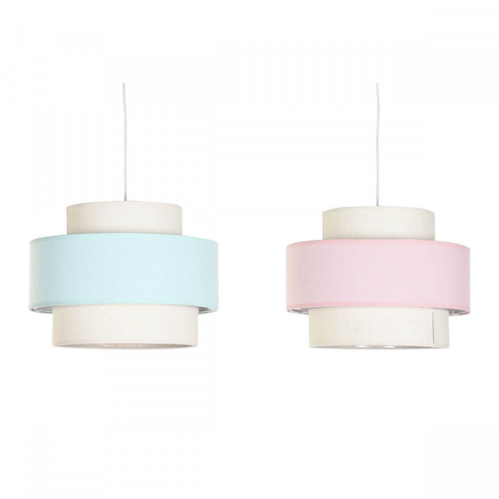 Deckenlampe DKD Home Decor 40 x 40 x 30 cm grün Hellrosa 50 W (2 Stück)