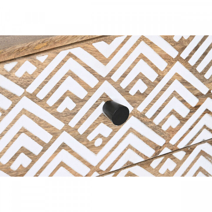 Meubles de télévision DKD Home Decor 135 x 40 x 55 cm Naturel Blanc Bois de manguier