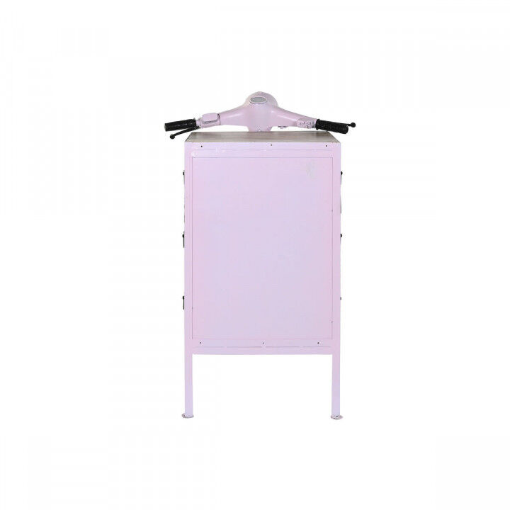 Cajonera DKD Home Decor 100 x 68 x 105 cm Metal Moto Rosa claro Madera de mango