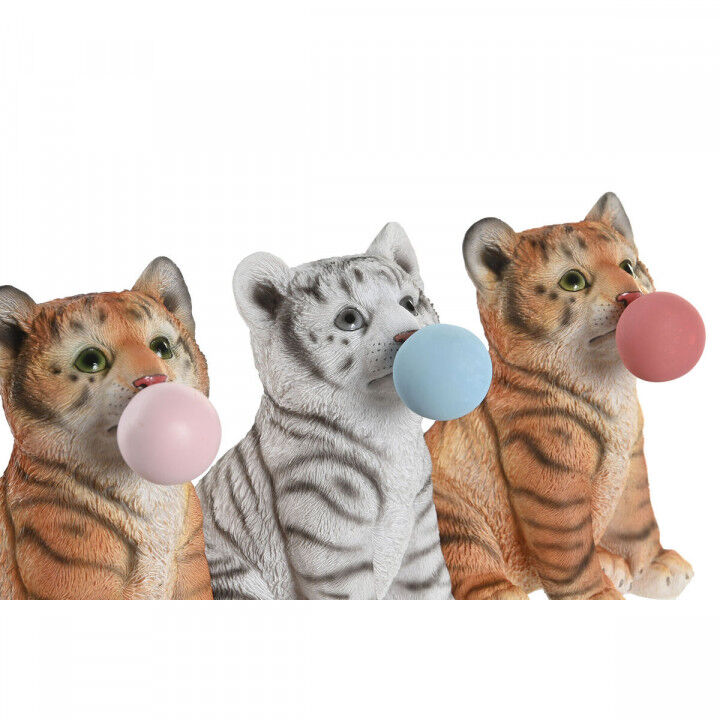 Statua Decorativa DKD Home Decor 13,5 x 11 x 15 cm Resina Gatto (3 Unità)