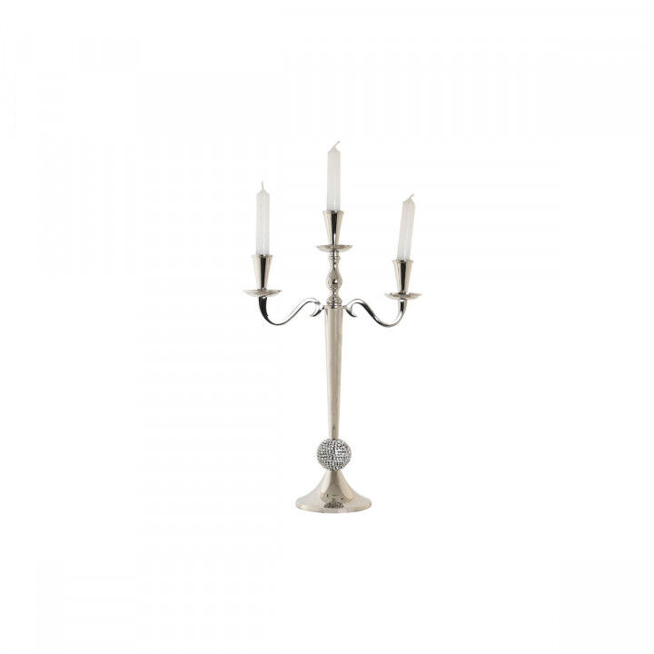 Candelabro DKD Home Decor 30 x 12 x 46 cm Plateado Aluminio Cromado