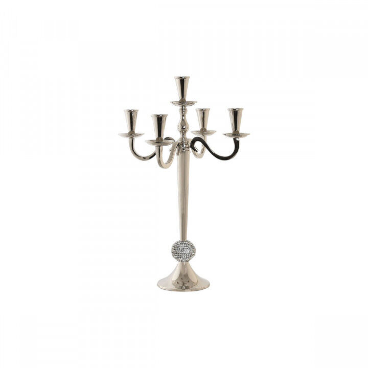 Kroonkandelaar DKD Home Decor Zilverkleurig Acryl Aluminium Verchroomd 30 x 30 x 47 cm