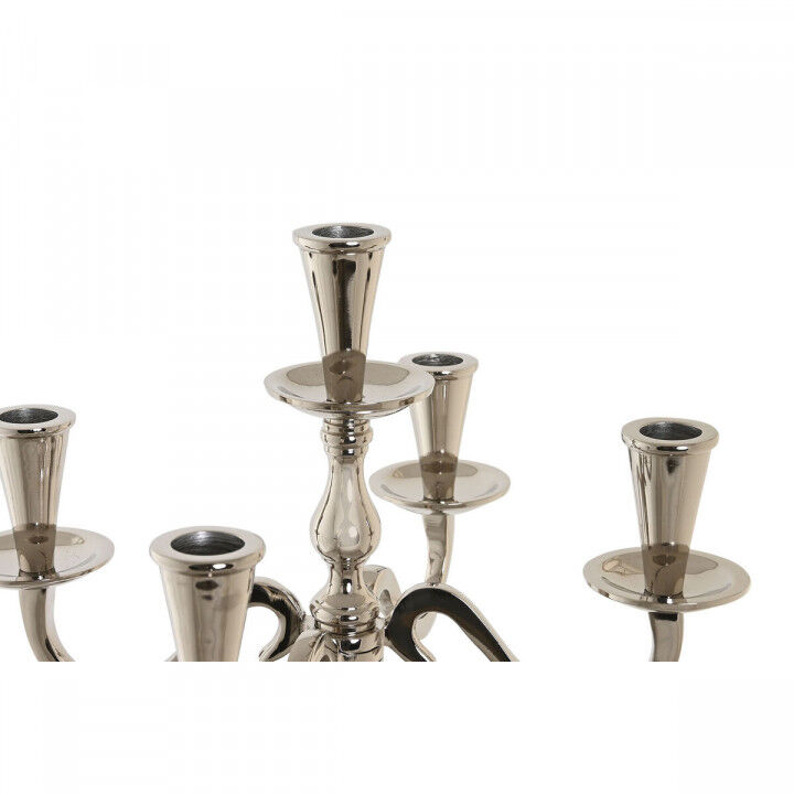 Candelabro DKD Home Decor Plateado Acrílico Aluminio Cromado 30 x 30 x 47 cm