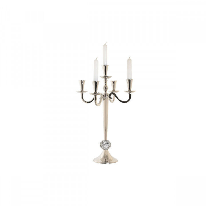 Candelabro DKD Home Decor Argentato Acrilico Alluminio Cromato 30 x 30 x 47 cm