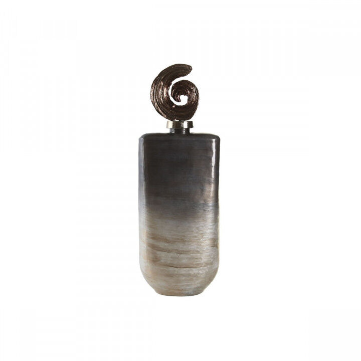 Jarrón DKD Home Decor Multicolor Aluminio Cristal 19 x 12 x 55 cm