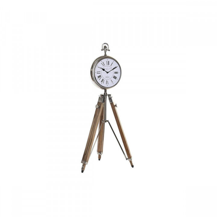 Table clock DKD Home Decor Silver Natural