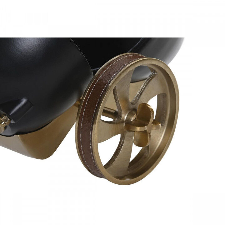 Horloge de table DKD Home Decor Noir Doré Colonial