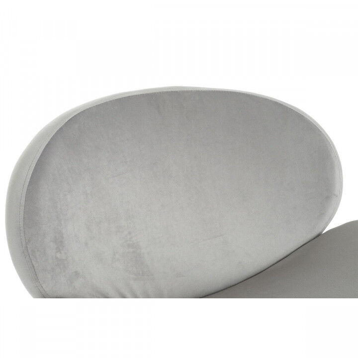 Silla DKD Home Decor Dorado Gris claro 62 x 58 x 73 cm