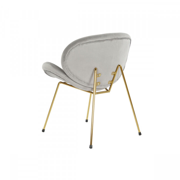 Chaise DKD Home Decor Doré Gris clair 62 x 58 x 73 cm